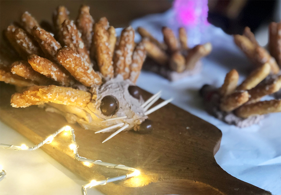 Słodki jeżyk czyli świąteczny deser bez pieczenia - szybki deser